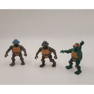 Vintage 3 Playmates 2002 Teenage Mutant Ninja Turtles Action Figures